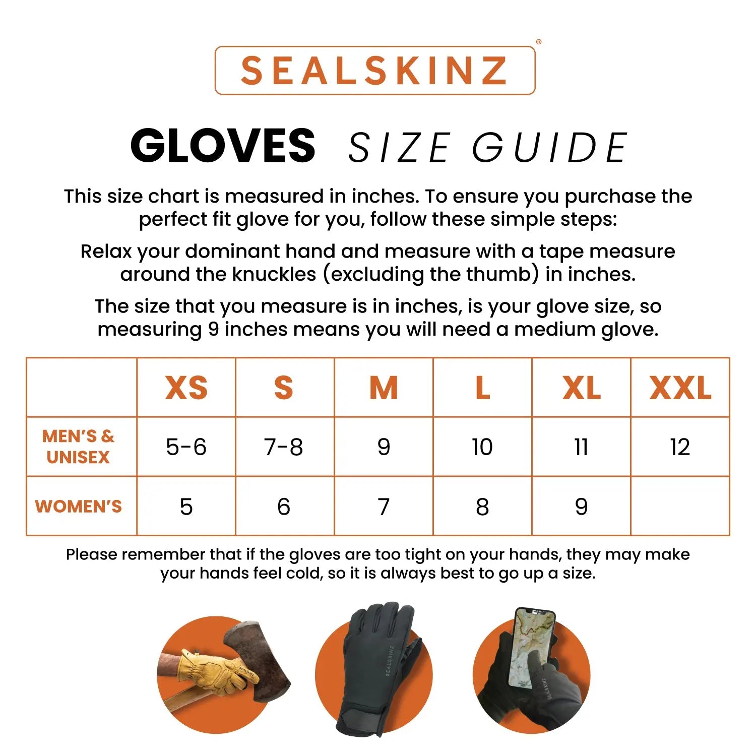 SealSkinz Keeling Waterproof All Weather Insulated Glove Sealskinz