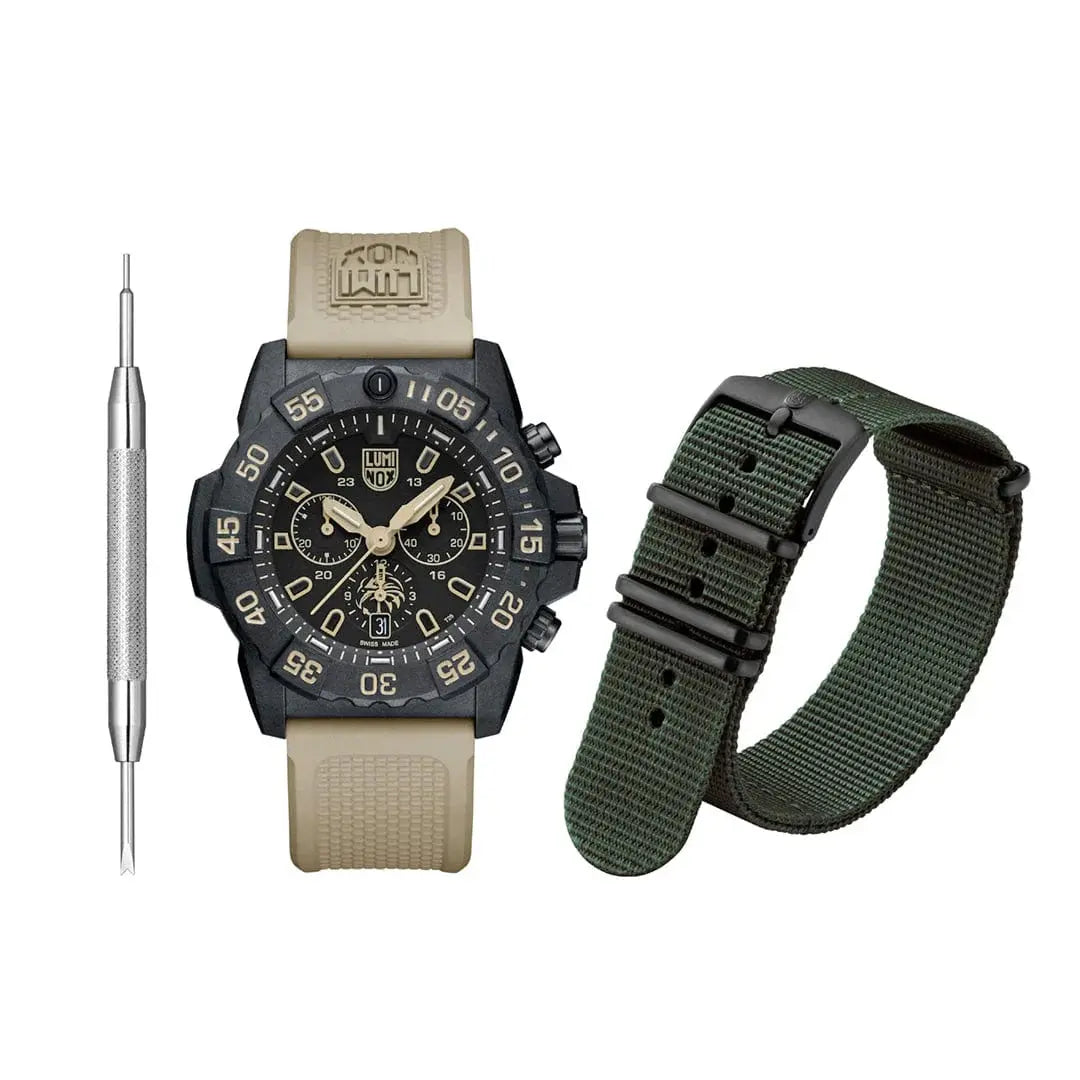 Luminox Navy Seal Foundation Chronograph Dive Watch Sand XS.3590.NSF.SET Luminox