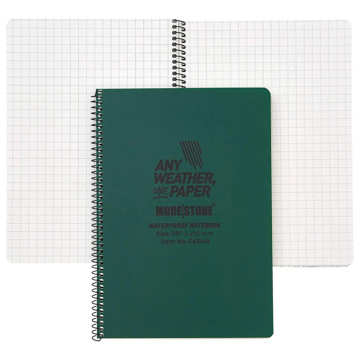 Modestone A4 Side Spiral Waterproof Notepad 100 Pages Modestone