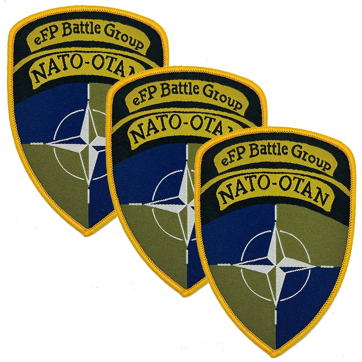 Nato eFP Battle Group Iron On TRF Flash John Bull