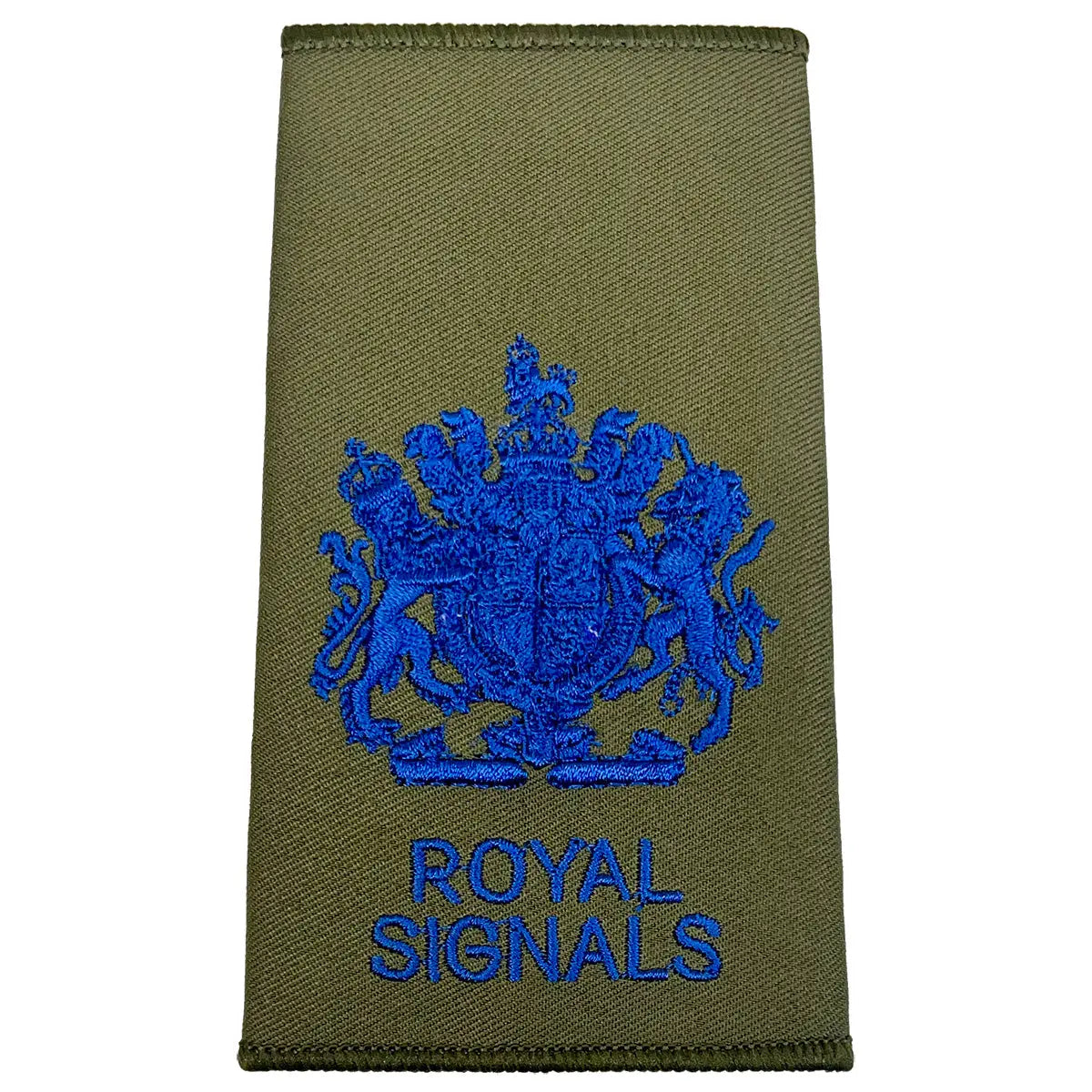 Royal Signals Olive Green Rank Slides (Pair) John Bull