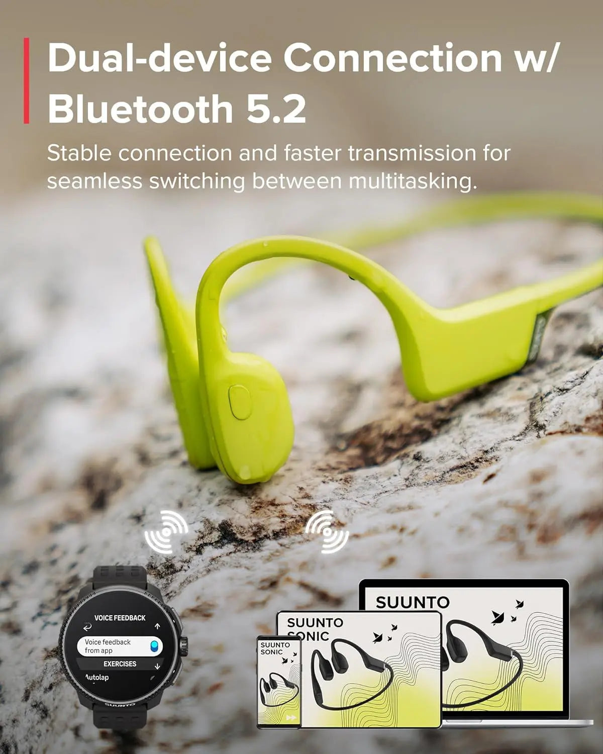 Suunto Sonic Open Ear Bone Headphones Suunto