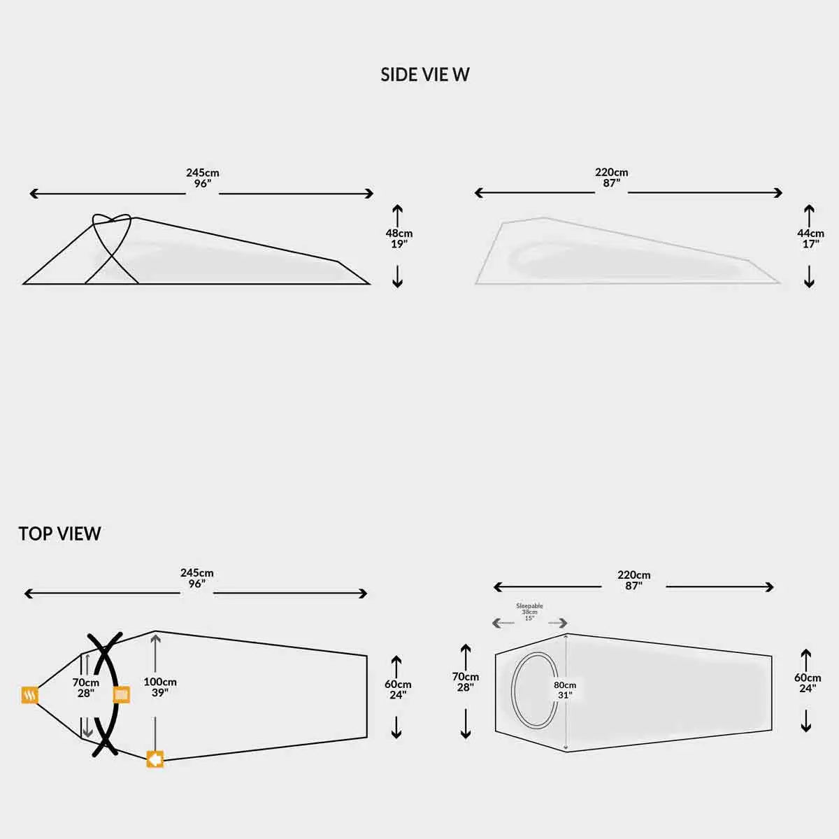 Snugpak Stratosphere Hooped Bivvi Tent - One Person Basha Shelter - John Bull Clothing